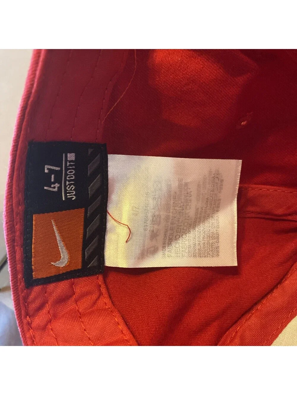 Nike Swoosh Size 4-7 Childs Red Baseball Cap Hat